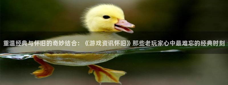 优贝娱乐Ii：重温经典与怀旧的奇妙结合：《游戏资讯怀旧》那些