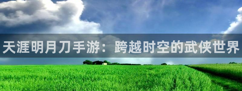 优贝娱乐注册地址：天涯明月刀手游：跨越时空的武侠世界